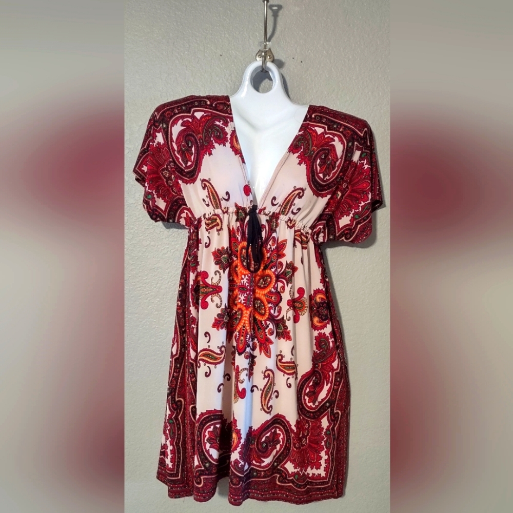 Short Bohemian Sun Dress.